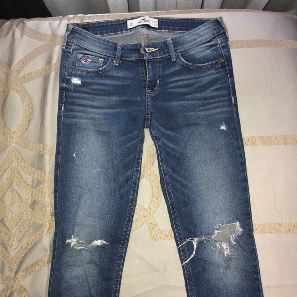 Hollister Co. Distressed Medium Wash Jeans